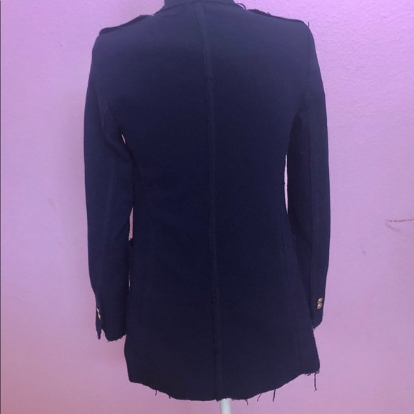 Zara Navy blue knit blazer - Picture 5 of 5
